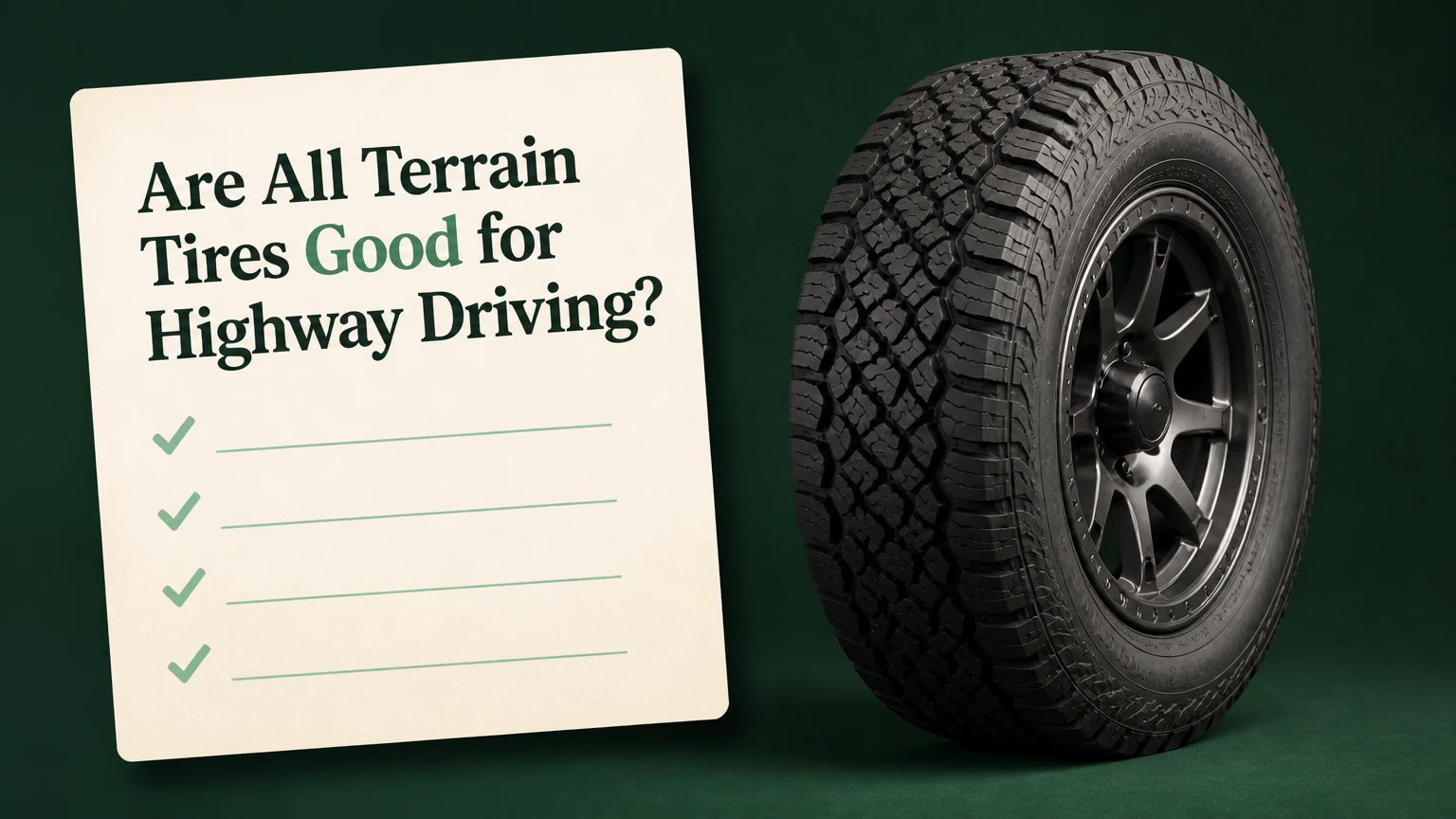 Are All Terrain Tires Good for Highway Driving?