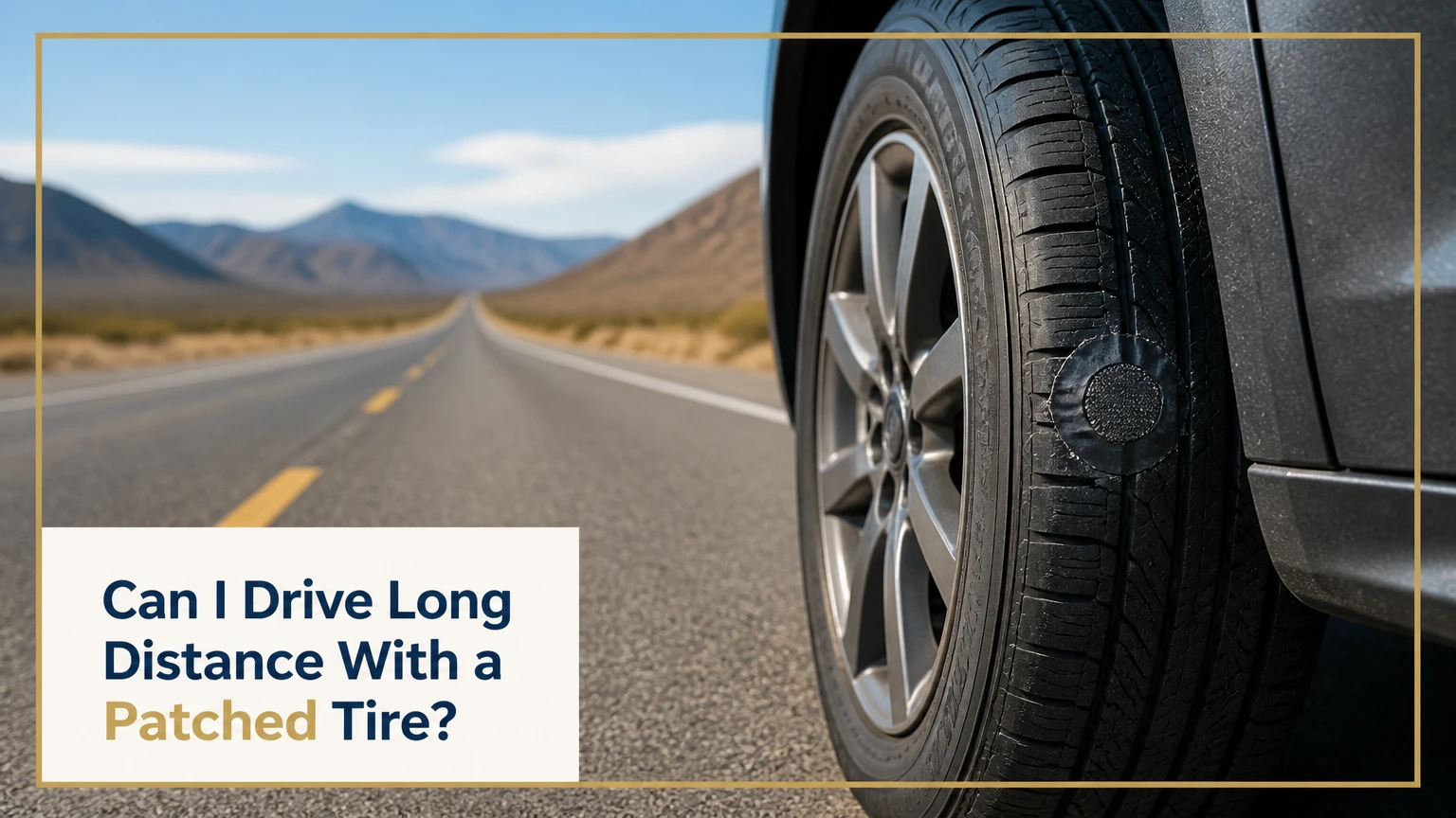 Can I Drive Long Distance With a Patched Tire?