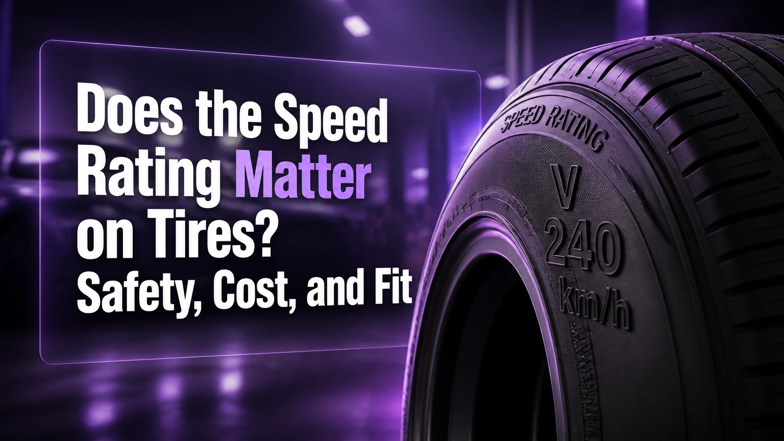 Does the Speed Rating Matter on Tires? Safety, Cost, and Fit