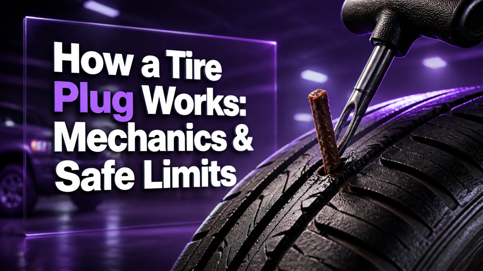 How a Tire Plug Works: Mechanics & Safe Limits