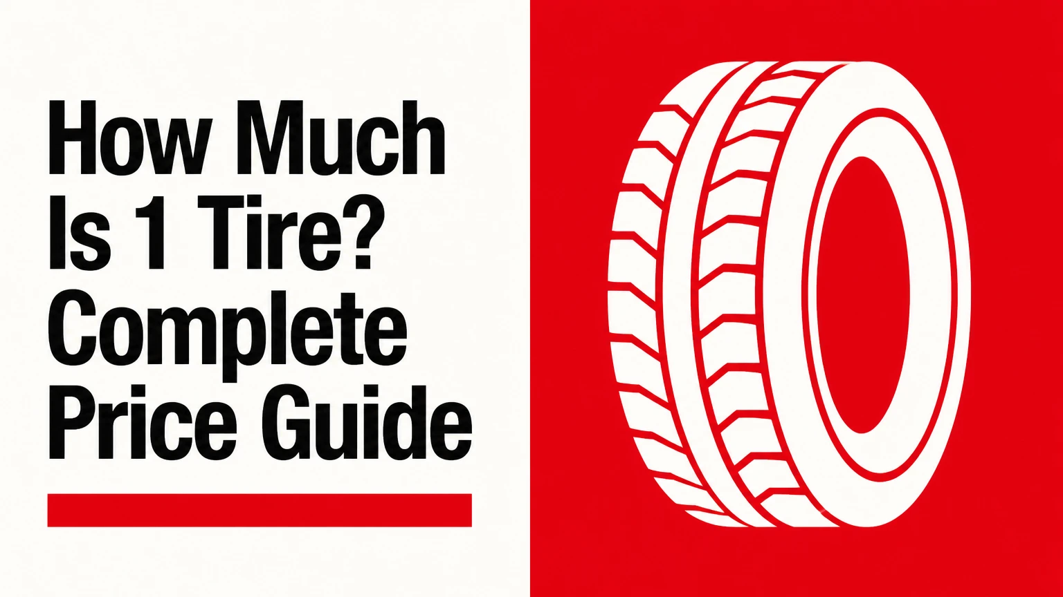 How Much Is 1 Tire? Complete Price Guide