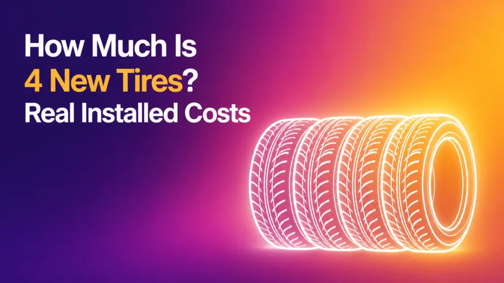 How Much Is 4 New Tires? Real Installed Costs