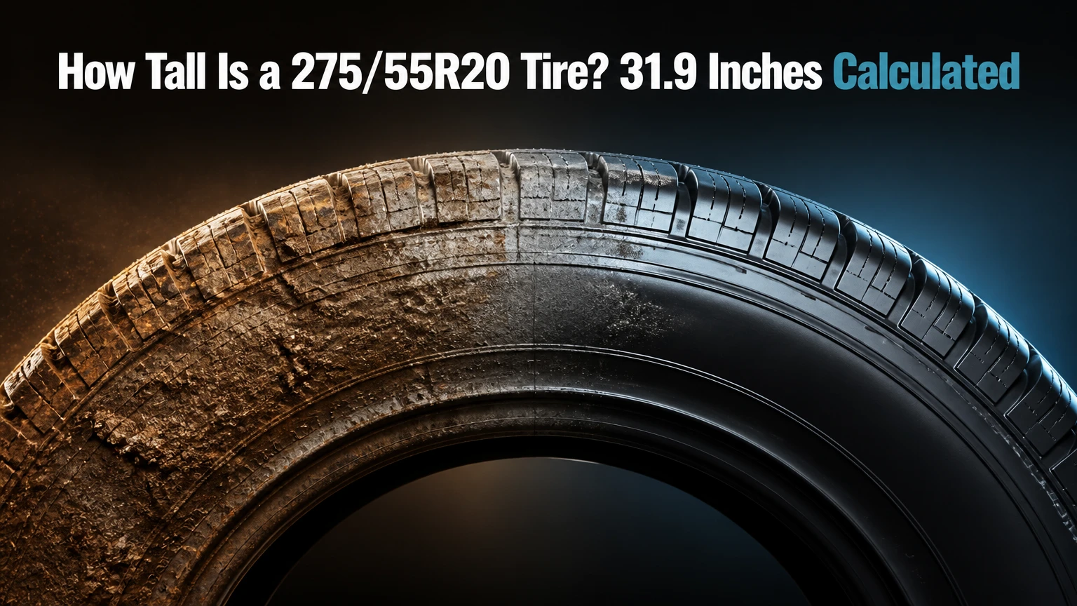 How Tall Is a 275/55R20 Tire? 31.9 Inches Calculated