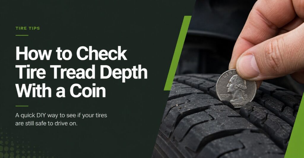 how to check tire tread depth with a coin