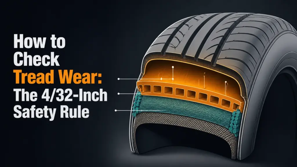 How to Check Tread Wear: The 4/32-Inch Safety Rule