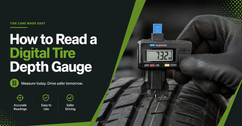 how to read a digital tire depth gauge