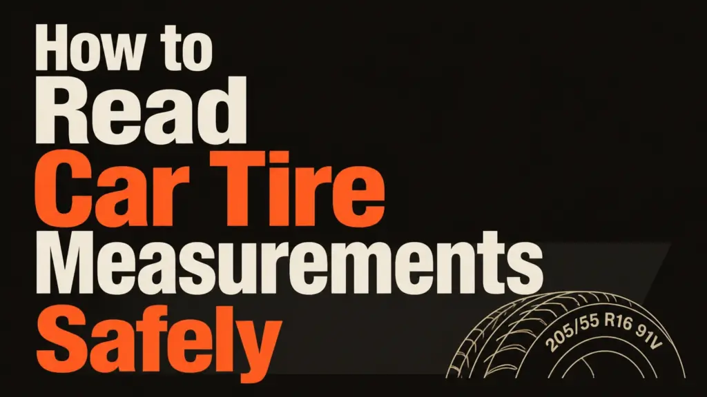 How to Read Car Tire Measurements Safely