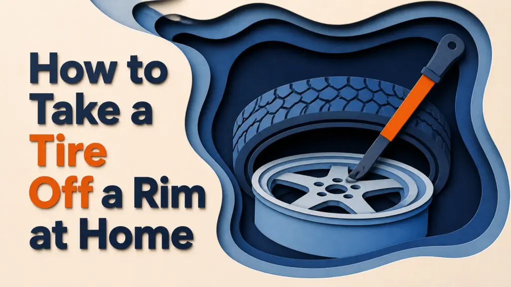 How to Take a Tire Off a Rim at Home