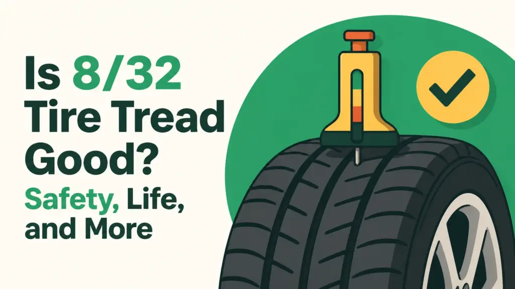 Is 8/32 Tire Tread Good? Safety, Life, and More