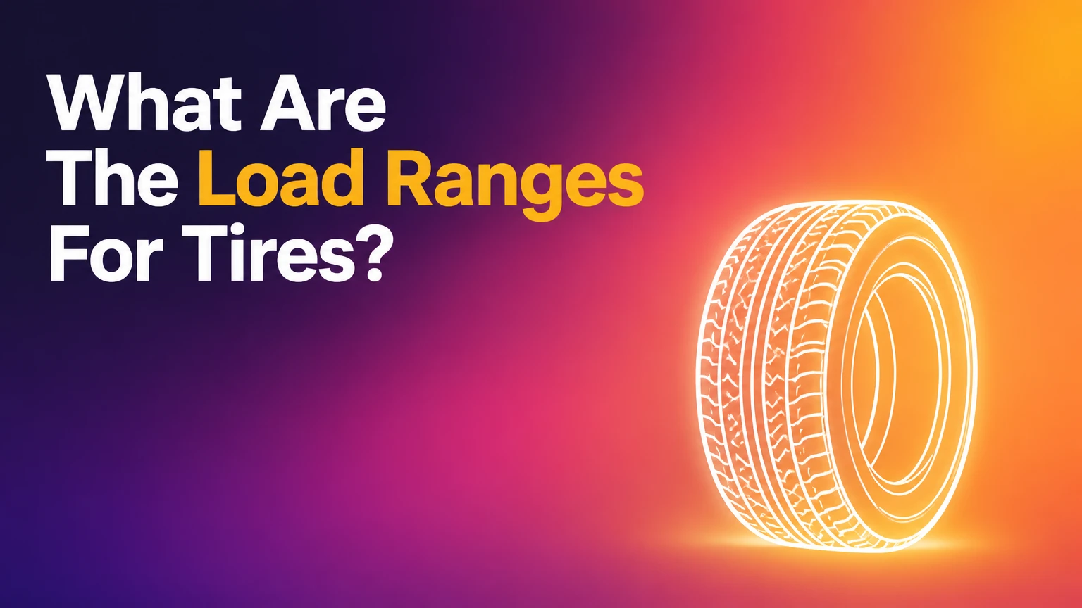 What Are The Load Ranges For Tires?