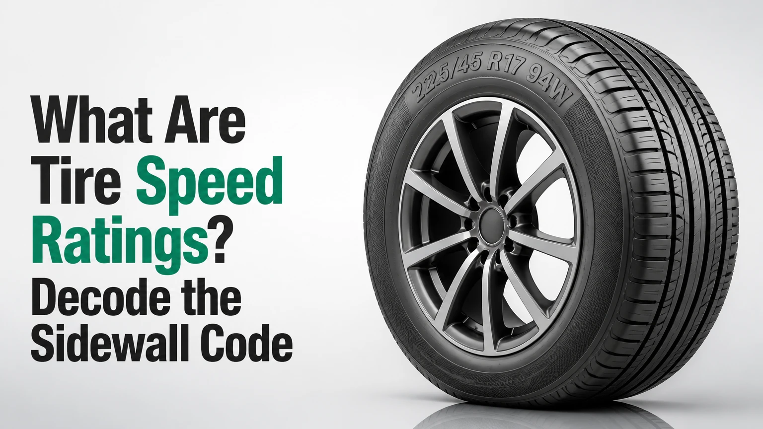What Are Tire Speed Ratings? Decode the Sidewall Code