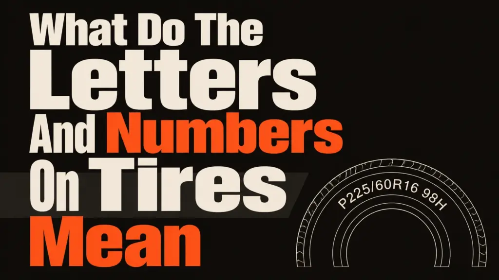 What Do The Letters And Numbers On Tires Mean