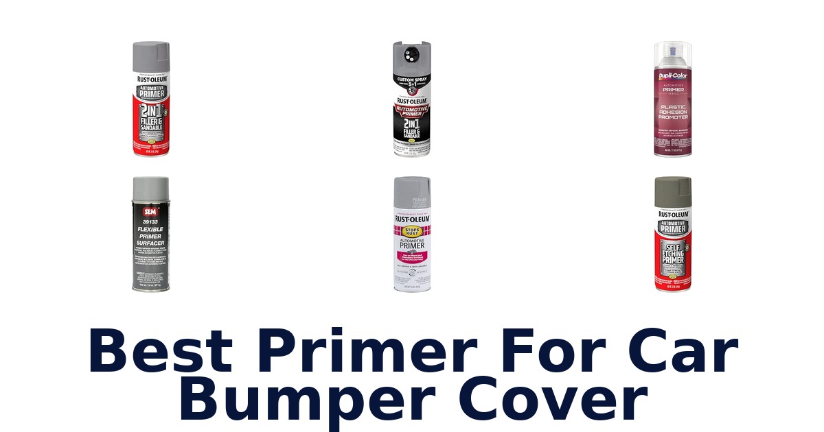 Best Primer For Car Bumper Cover
