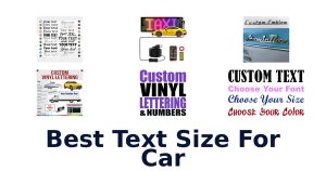Best Text Size For Car
