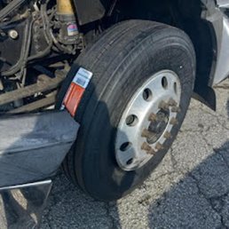 Truck tire detail